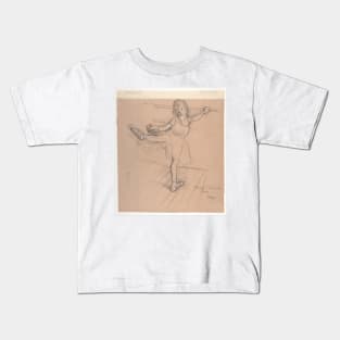 Little Girl Practicing at the Bar Kids T-Shirt